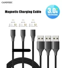 Кабель Micro USB, магнитное зарядное устройство для iPhone, Samsung, Xiaomi, Huawei, Sony, быстрая зарядка, Type C, магнитный кабель для передачи данных, провод