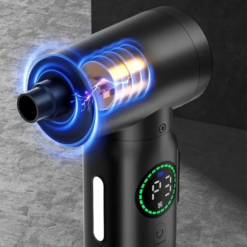 Новинка 2024 7500 мАч беспроводной воздуходувной пистолет 2 в 1 воздуходувка и