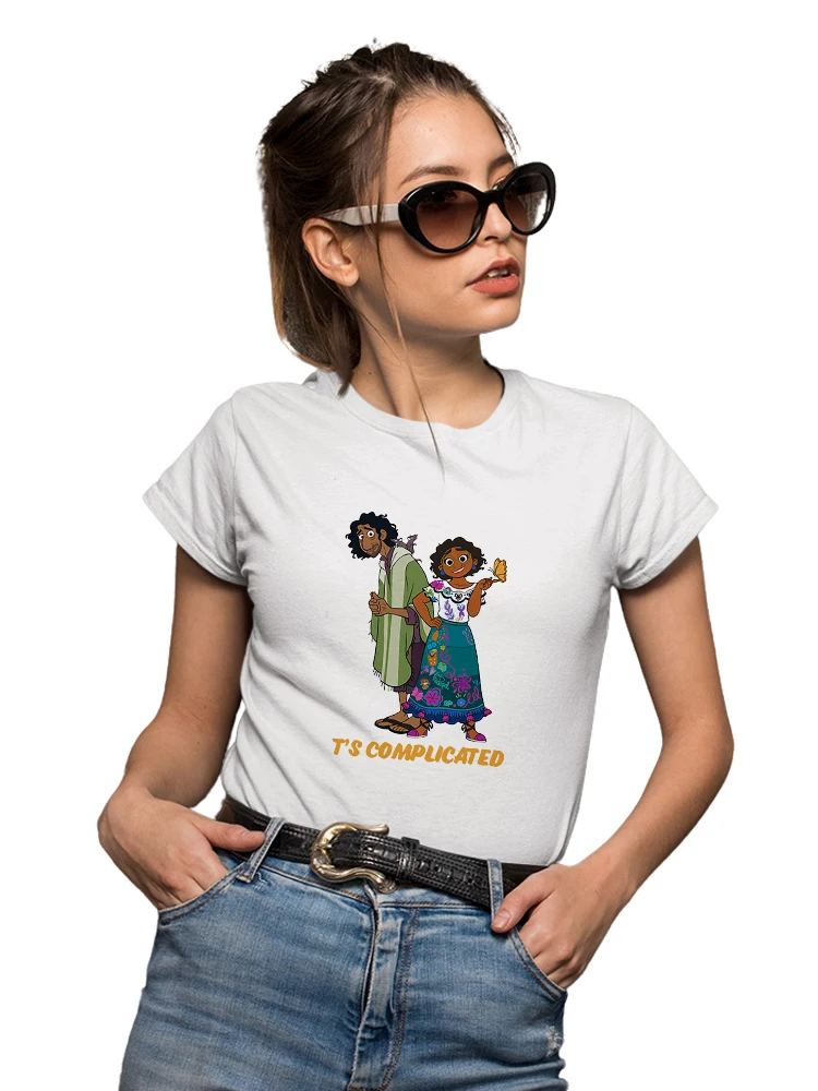 Рубашки Encanto Bff Sister Ropa Tumblr Mujer Spanish Street 2022 Новый диснеевский топ 90S Harajuku Футболка с