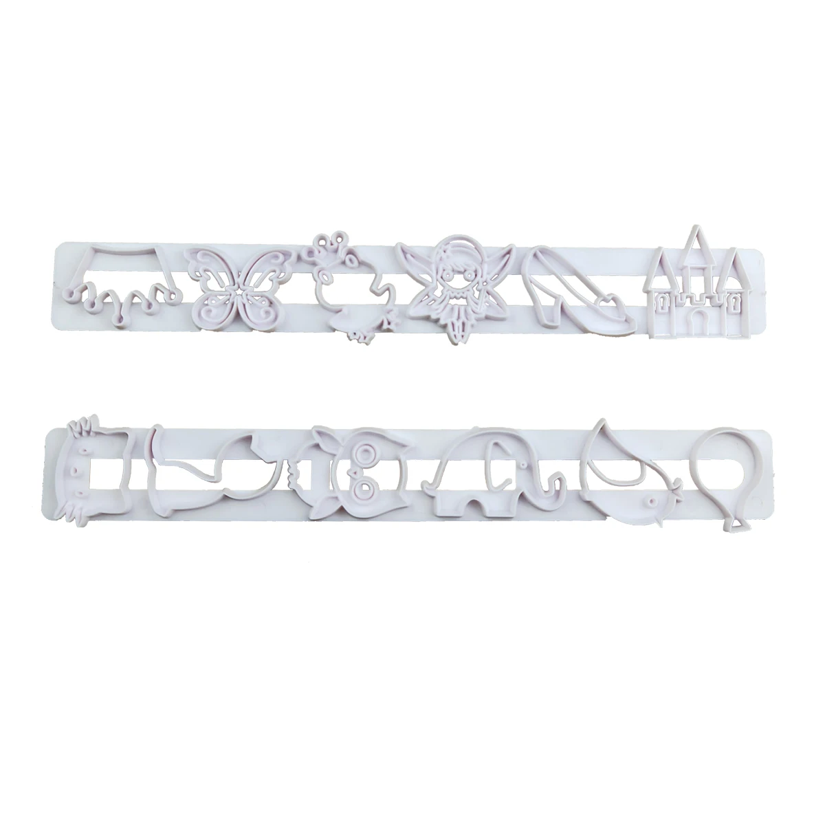 

2 Pcs Children's Day Birthday Cake Stencils DIY Crown Castle Decorating Fondant Pattern Printing Pastry Mold Kitchen Baking Tool