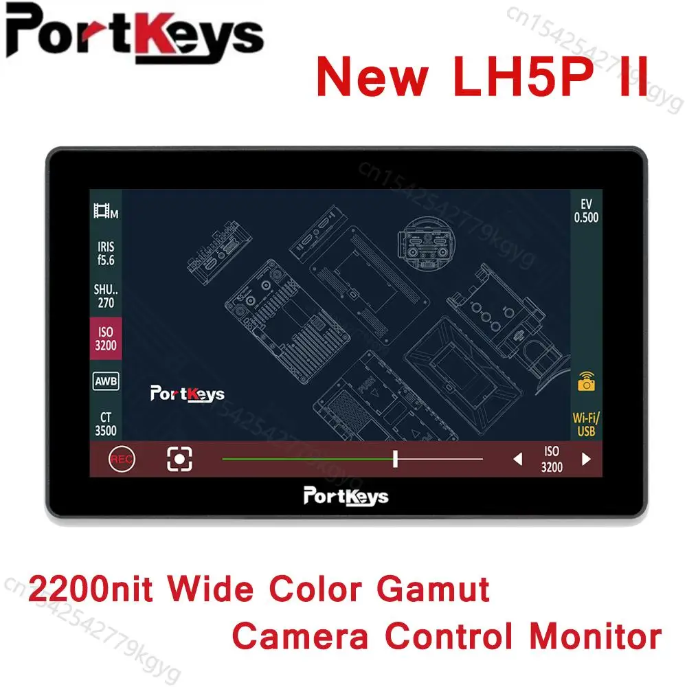 

Portkeys LH5P II Camera 4k SDI Monitor DSLR Studio Monitors 2200nit Portable On-Camera Mini Field Audio Screen Small Video Photo
