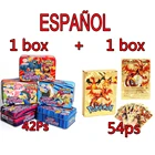 Оригинальные карты Pokemon 27-54 шт., испанские металлические золотые карты, фьюжн-бокс, меч и щит энергия, редкая коллекция, боевые тренировочные игрушки