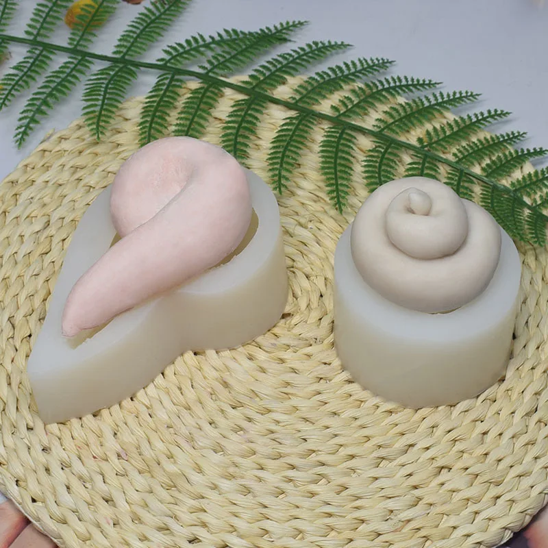 

Креативная форма для свечи в виде какашки, 3D смешная милая искусственная форма для инъекций, искусственный воск, форма для украшения шокола...