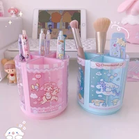 sanrio cinnamoroll rotary pen holder kawaii cute my melody cartoon beauty desktop stationery sundries storage box toy girls
