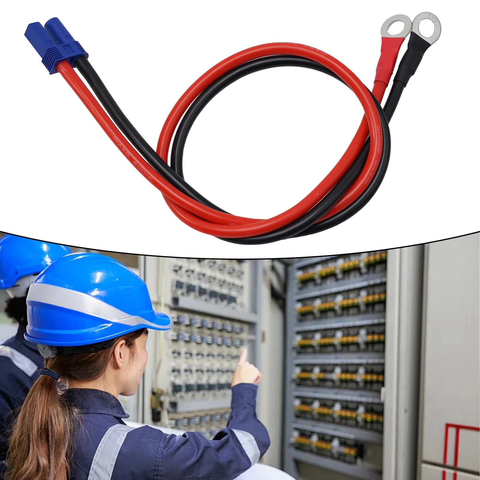 10AWG Автомобильный аккумуляторный стартер кабель EC5 клеммный адаптер типа O