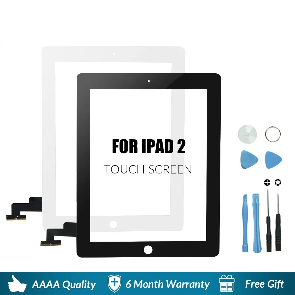 

FOR 9.7" Touch Screen For iPad 2 A1395 A1396 A1397 Touch Panel LCD Outer Display Replacement Digitizer Sensor Glass