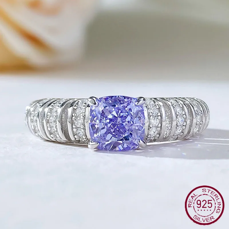 Золотые ювелирные изделия Longlong новое фиолетовое кольцо с высокоуглеродистым