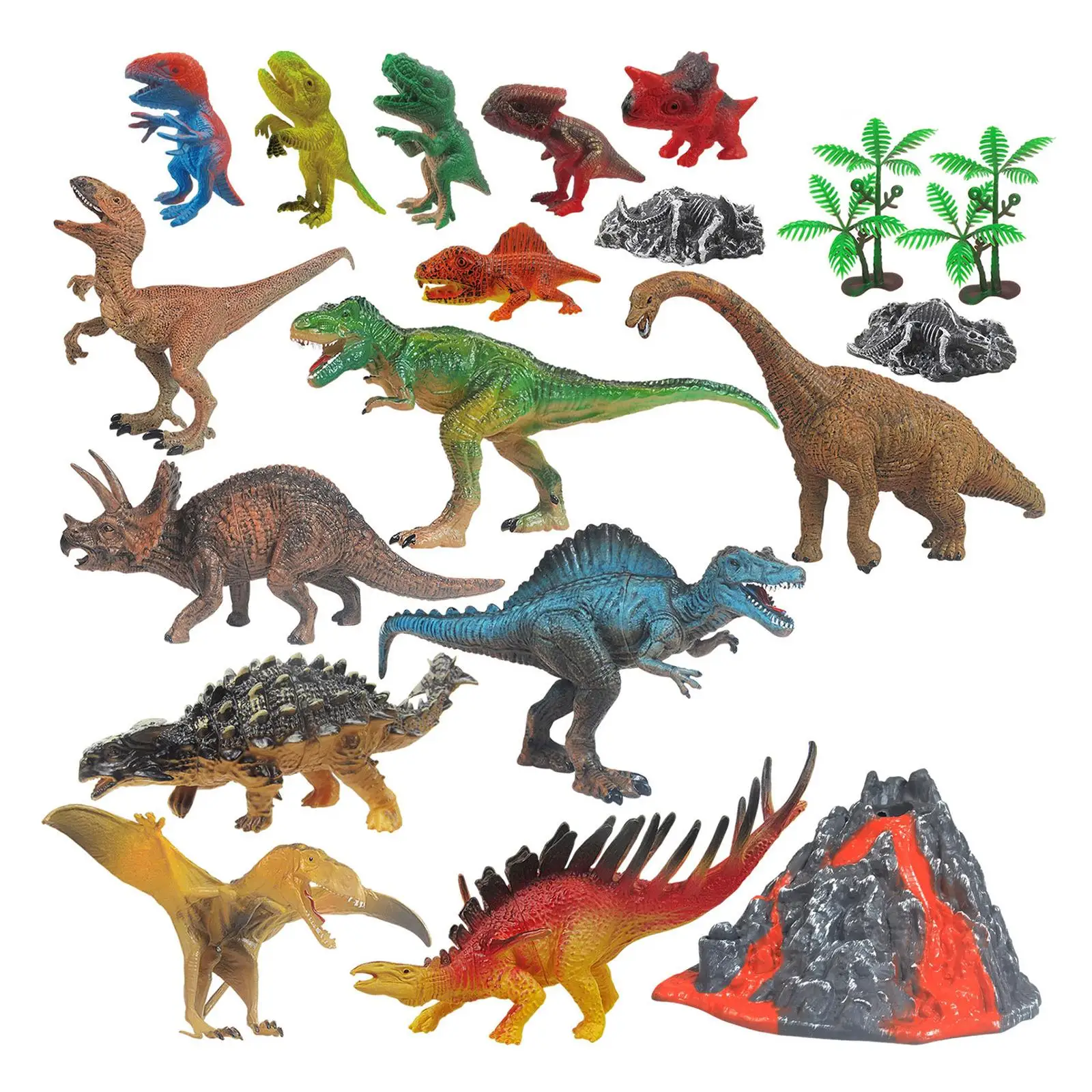 

19x Plastic Dinosaur Animal Child Model Toy Kids Gift Animal Figurines Toy