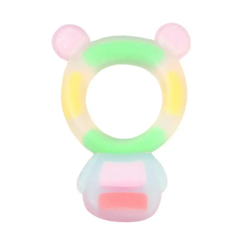 

Baby Teethers With Bear/Bunny Shape Soft Silicone Infant Teething Toys Soothe Babies Sore Gums Self-Soothing Sore Gums Teethers