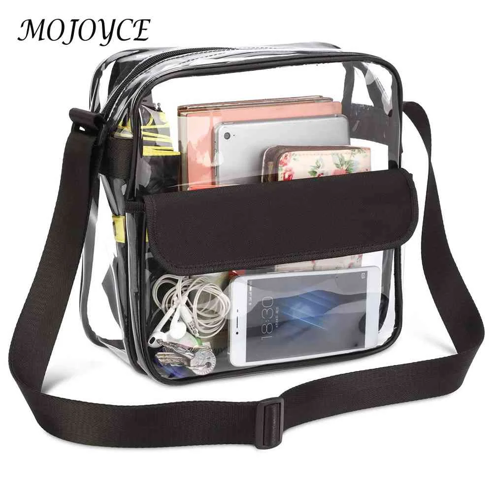 

PVC Transparent Zipper Shoulder Bag for Women Chic Bag Lady Clear Small Bag Streetwear Women Outdoor Traveling