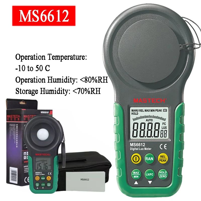 Цифровой люксметр MASTECH MS6612