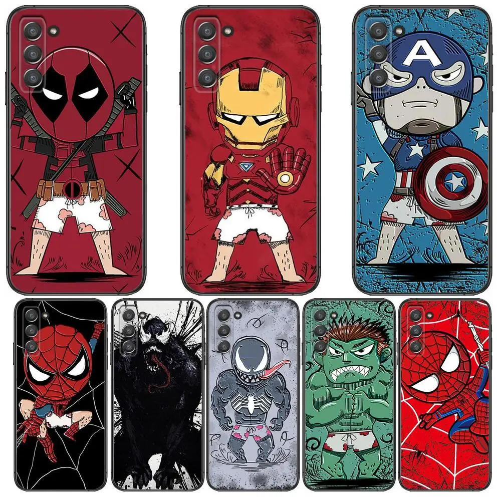 

funny marvel heroes Phone cover hull For SamSung Galaxy s6 s7 S8 S9 S10E S20 S21 S5 S30 Plus S20 fe 5G Lite Ultra Edge