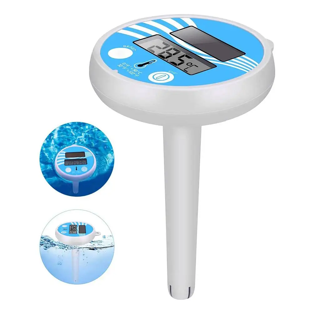 

Accurate Thermometer With High-precision Sensor Floating Solar Powered Swimming Pool Pond Tub Temperature Meter