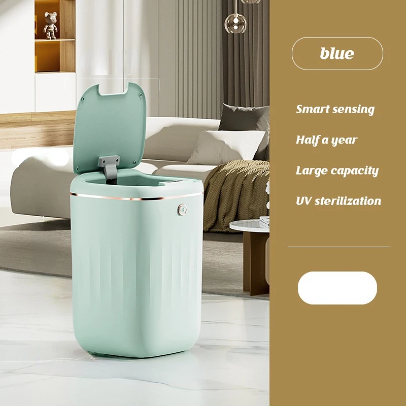 

Garbage Can Large Toilet Trash Smart Kitchen Bathroom Can Garbage Induction Capacity Can Waterproof Automatic