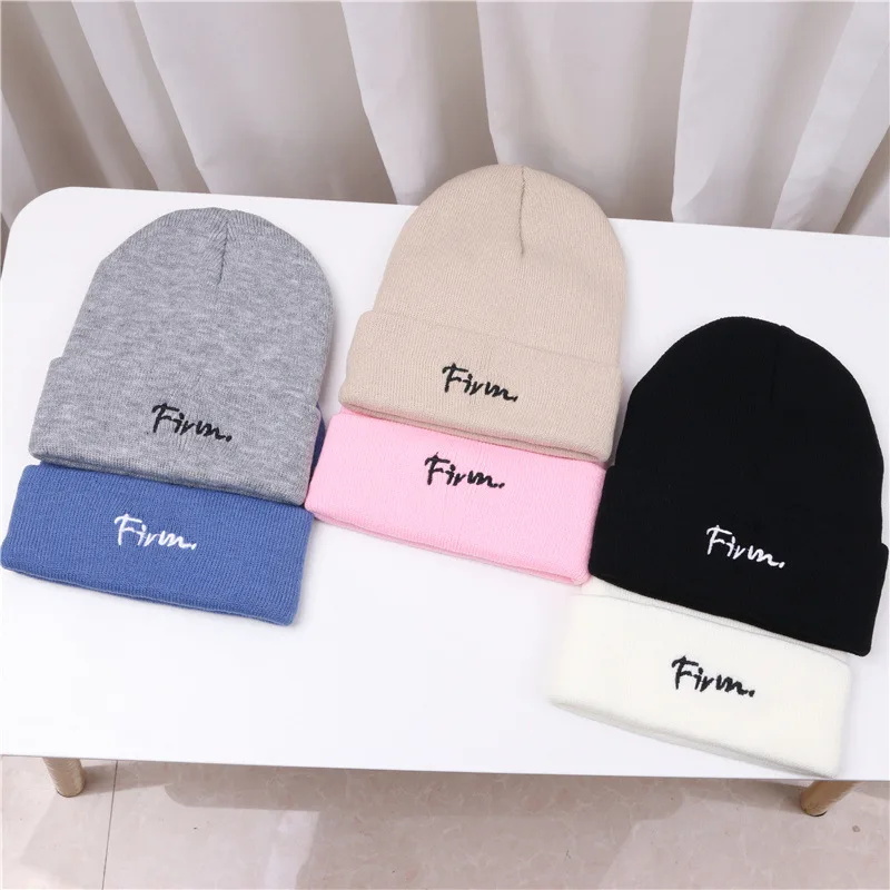 

Winter Hats for Men Woman New Beanies Knitted Solid Cute Hat Girls Autumn Female Beanie Caps Warmer Bonnet Ladies Casual Cap