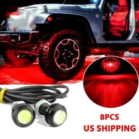 4x red 12v led rock lights for pick up truck jeep suv atv under carriage light ford ranger chevy colorado f150 truck accessories
