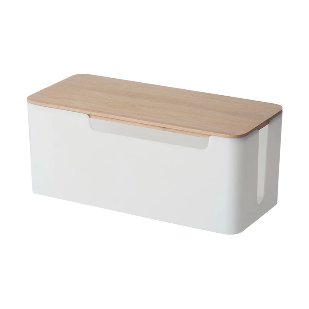

Household Socket Box Power Outlet Plug Protector Case Cable Ties Organizer