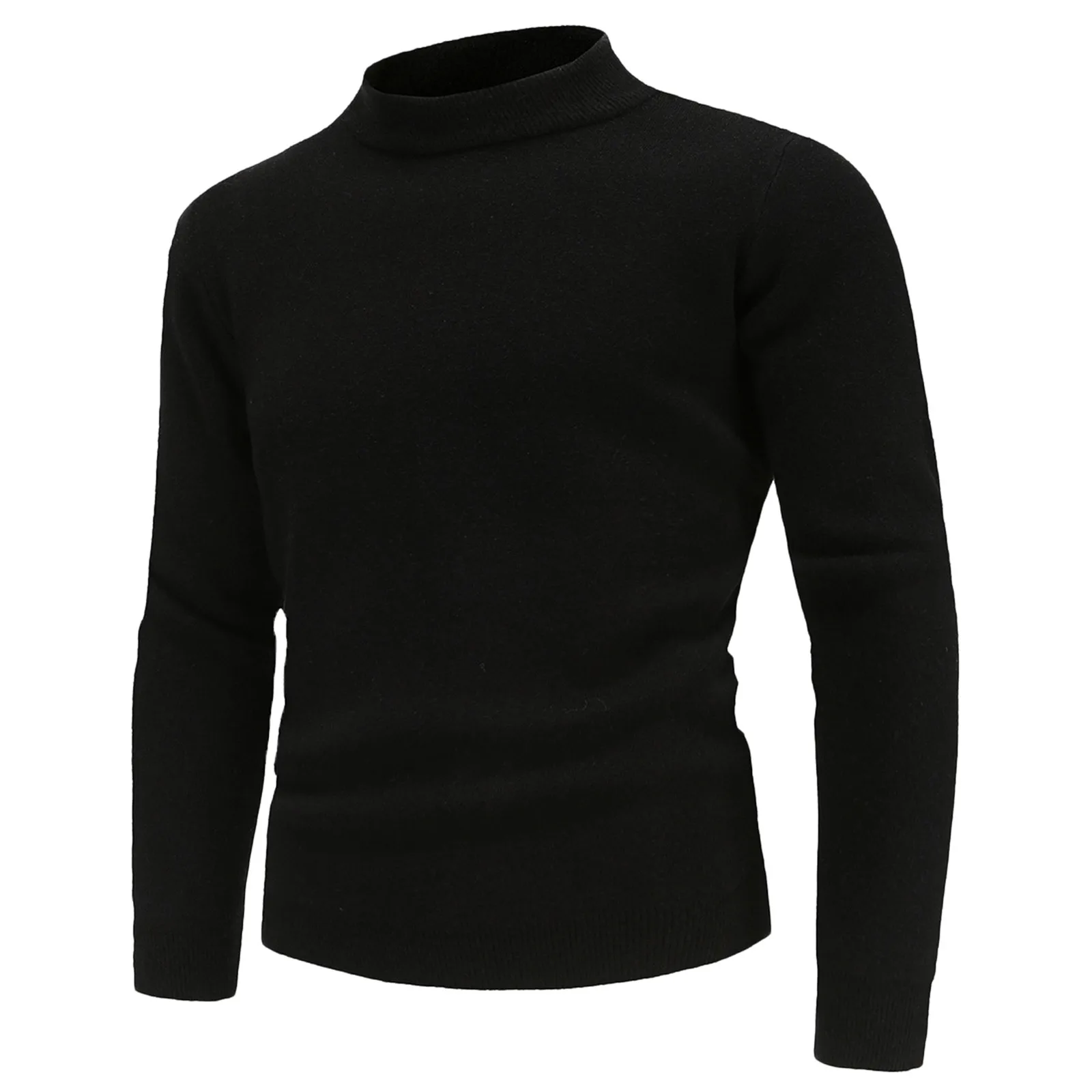 

Men's Autumn And Winter Fashion Sweatshirts Solid Color Long Sleeve Shirt Pullover Solid Color Warm Casual Sweater Top