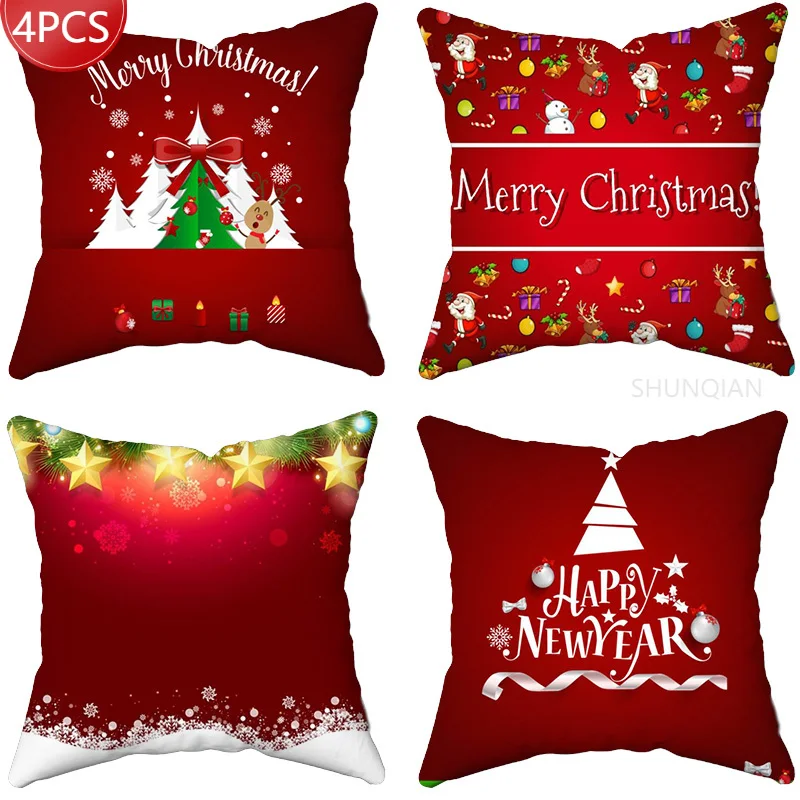 

christmas Pillowcase Decorative Sofa Cushion Case Bed Pillow Cover Home Decor Car Cushion Cover Pillow Case 45*45cm