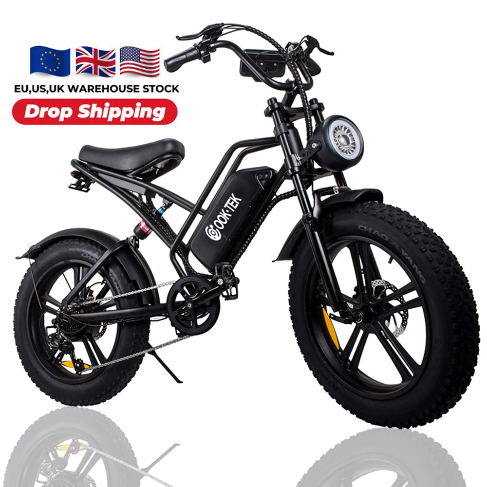 

USA EU warehouse 2023 hot sale mountain bicycle ebike 750W 1000W Long range electric motorcycle fat tire e bike