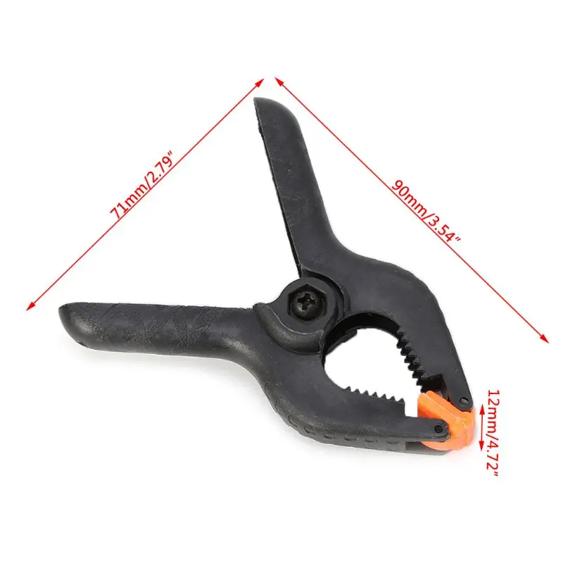 

3 Inch Heavy Duty Plastic Nylon Spring Clamp Clip Tips For Photography Backgroun