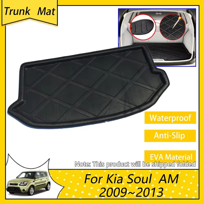 Коврик для багажника автомобиля Kia Soul AM 2009 2010 2011 2012 поднос Противоскользящий