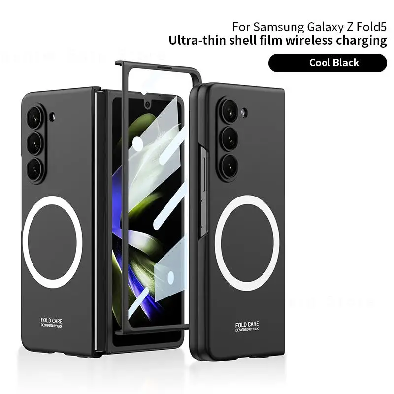 

For Samsung Z Fold 5 5G Case Magnetic Wireless Charging Cover For Samsung Galaxy Z Fold 5 Fold5 zfold5 5G Cover Shockproof Capas