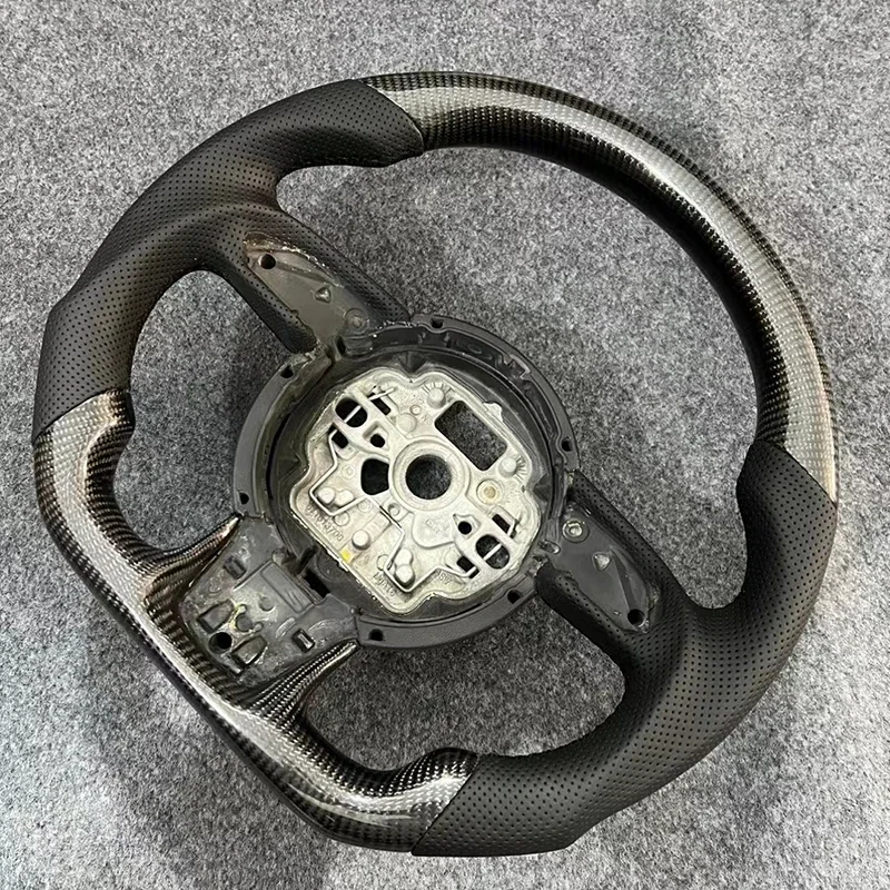 Для Audi A7 2012 2013 2014 2015 2016 2017 2018 рулевое колесо из натурального углеродного волокна и