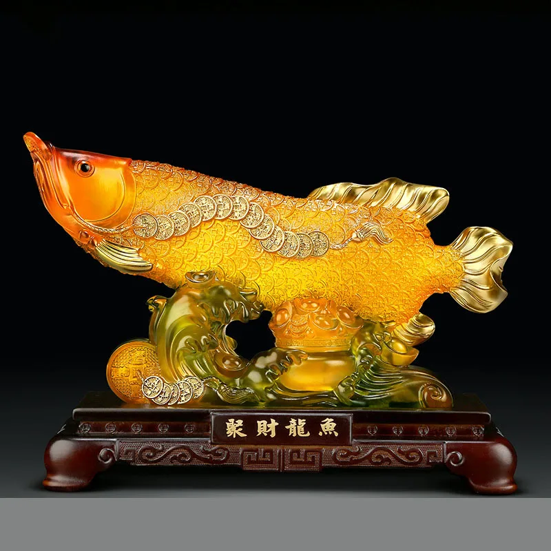 

Zhaocai fish ornaments home decoration living room TV wine cabinet handicraft shop opening gifts