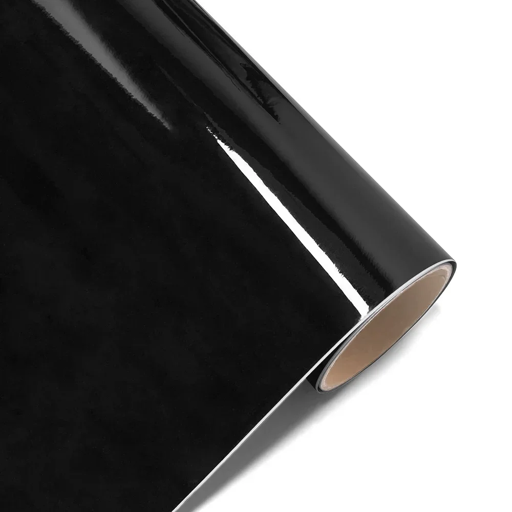 

Глянцевая ярко-черная самоклеящаяся автомобильная виниловая пленка, наклейка на автомобиль, декоративная пленка для кузова, без пузырьков воздуха