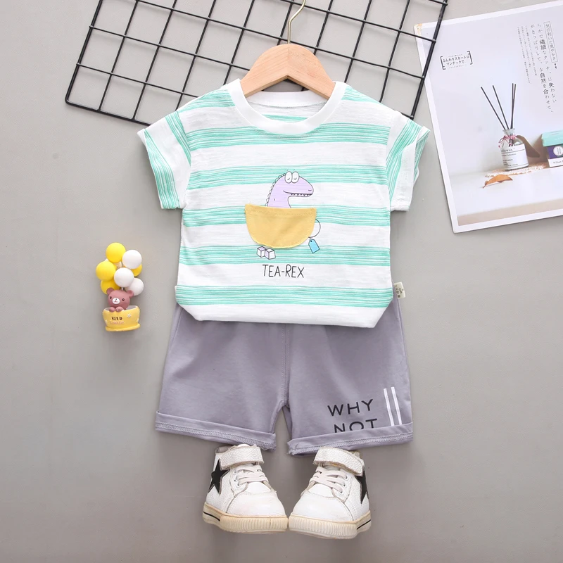 

Костюм спортивный для маленьких мальчиков и девочек, из футболки и брюк