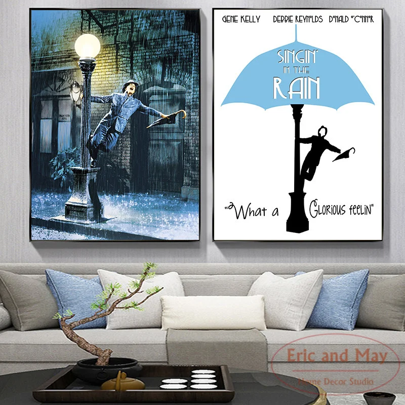 

Singin' In The Rain Classic Movie Posters And Prints Vintage Decor Picture Canvas Painting Decorations For Home Decor Affiche