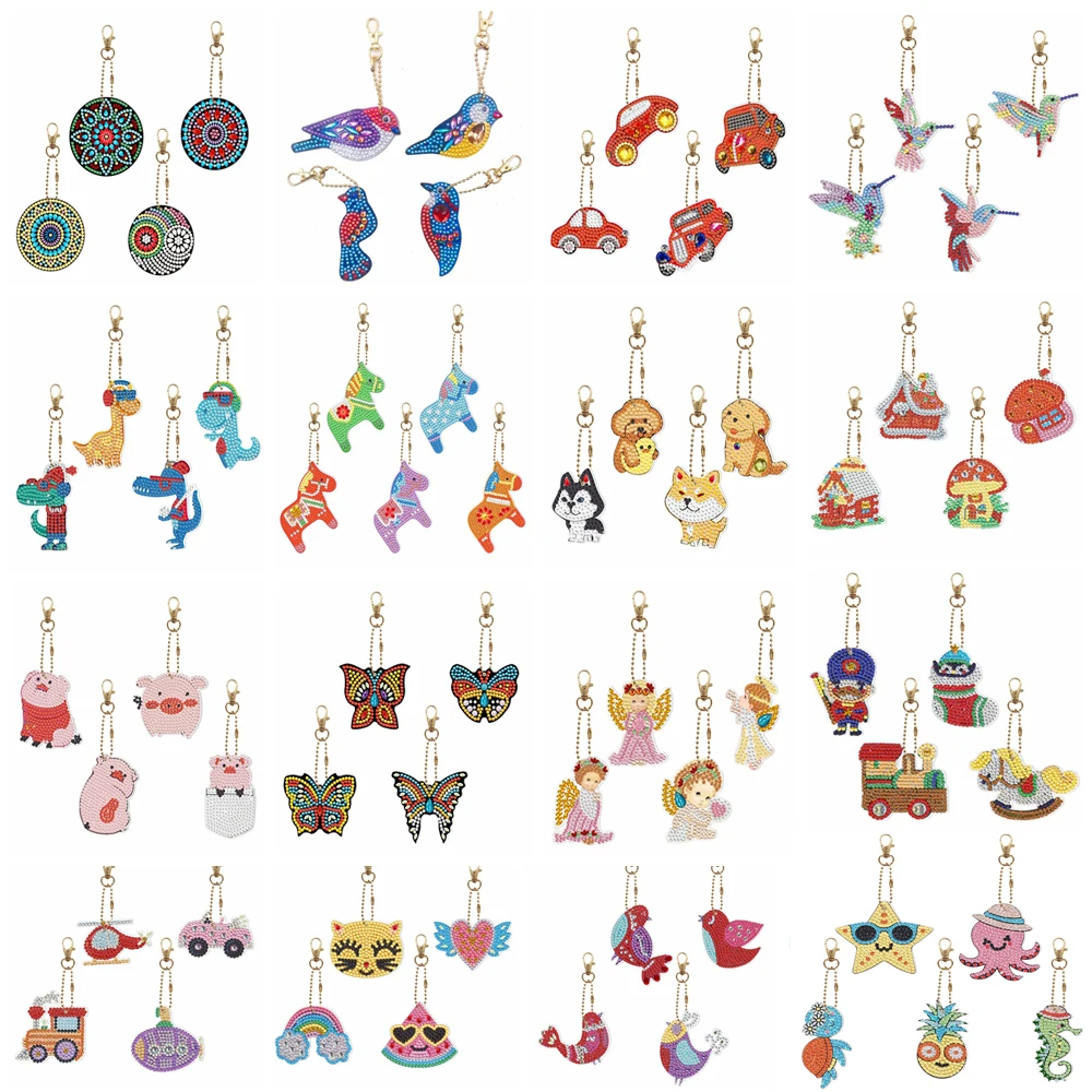 

DIY мультфильм алмазная живопись брелок кулон полная дрель особой формы Алмазная вышивка крестиком женская сумка Украшение