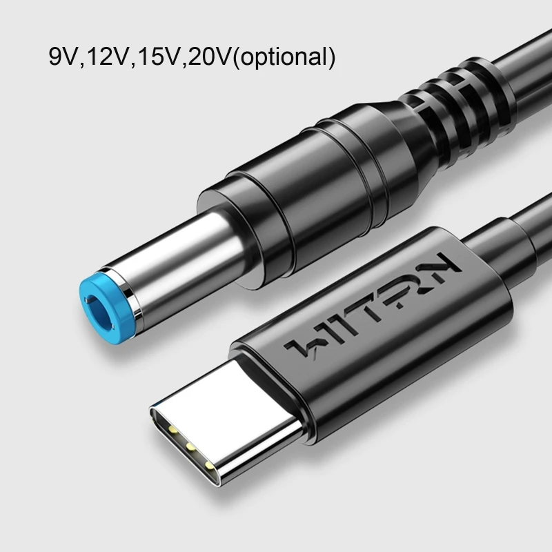 Кабель питания со светодиодной подсветкой длина 1 2 м USB C/Type-C PD на 12 В x мм - купить