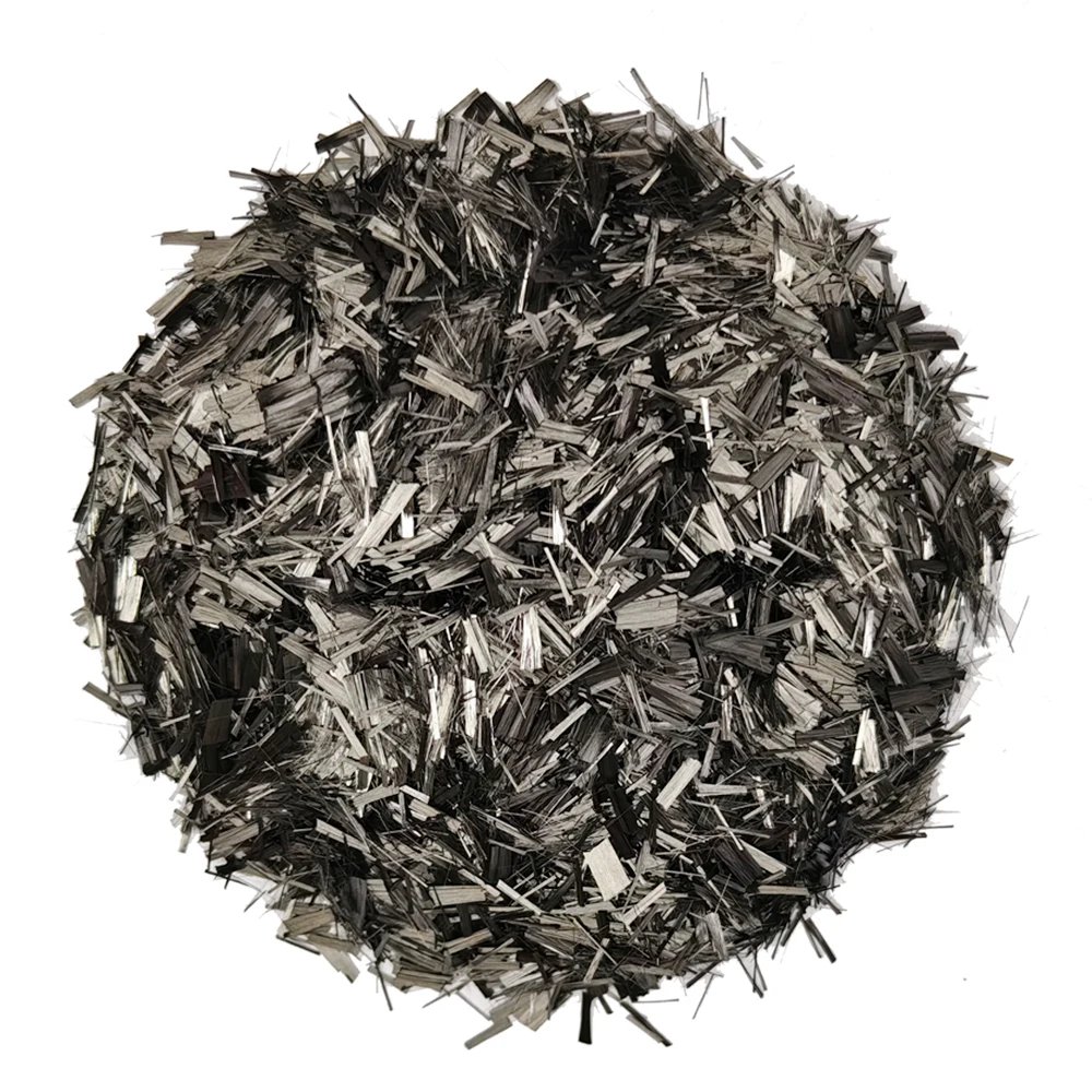 Нарезанное углеродное волокно 12K 3 мм 4 5 Модифицированные усиленные проводящие