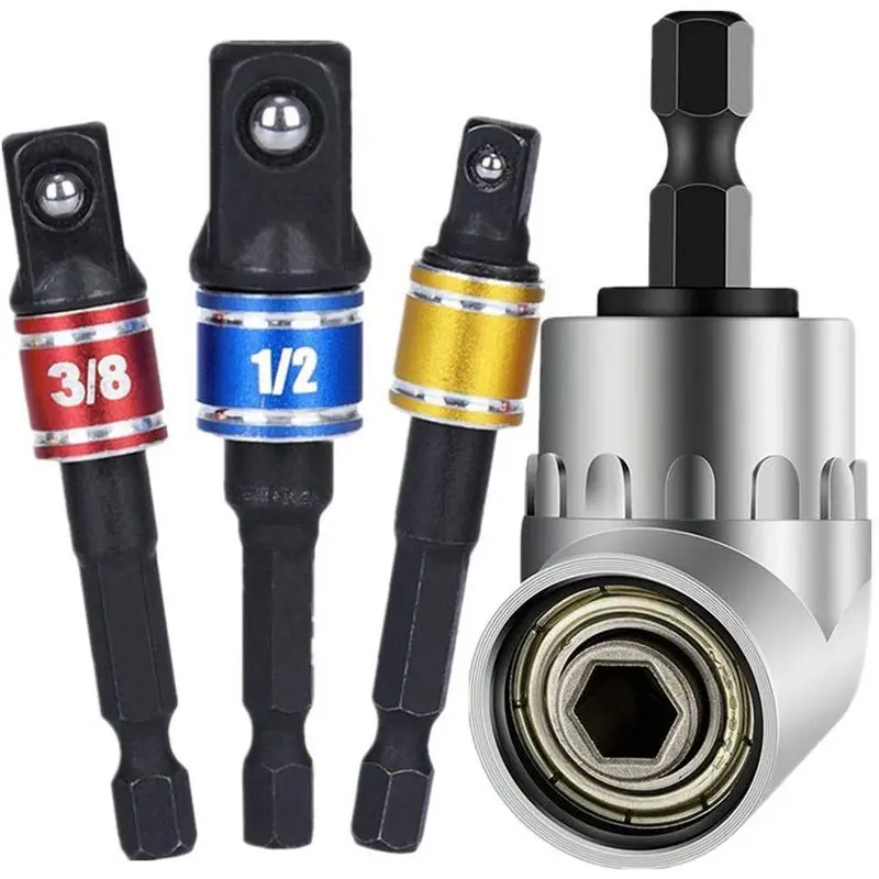 

3 шт., шестигранные удлинители для дрели, 1/4 дюйма