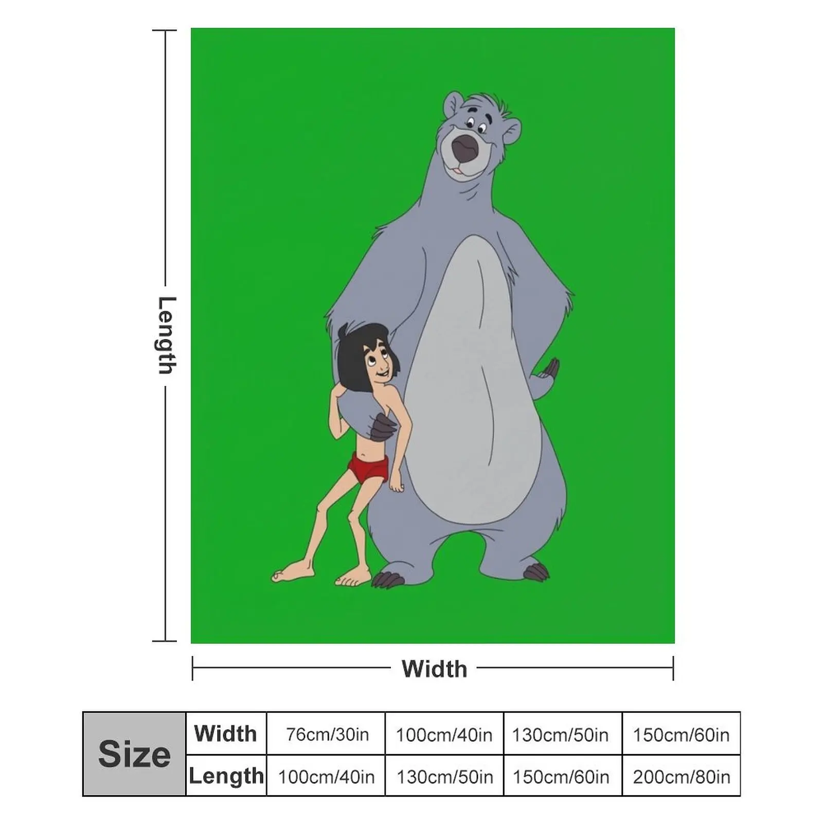 Одеяло Baloo and Mowgli Детские термобелье для дорожных одеял