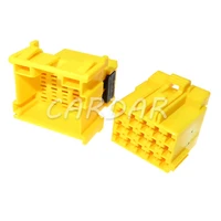1 set 15 pin yellow automotive power amplifier male female docking plastic housing unsealed socket 1 967628 3 1 967623 3