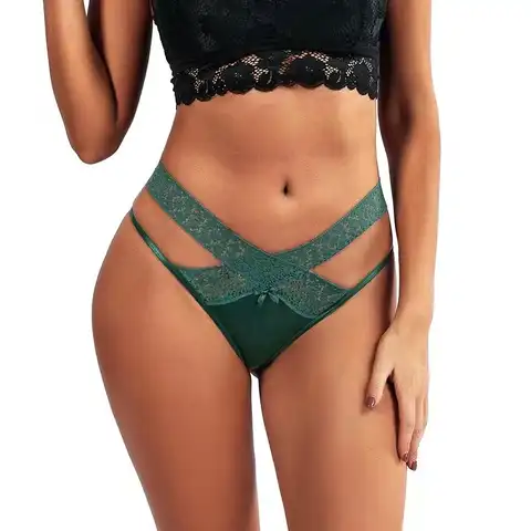 M-XL Women Lace Thong G-string Panties Sexy Floral Underwear Transparent Women's Panties Female Underpants Lingerie