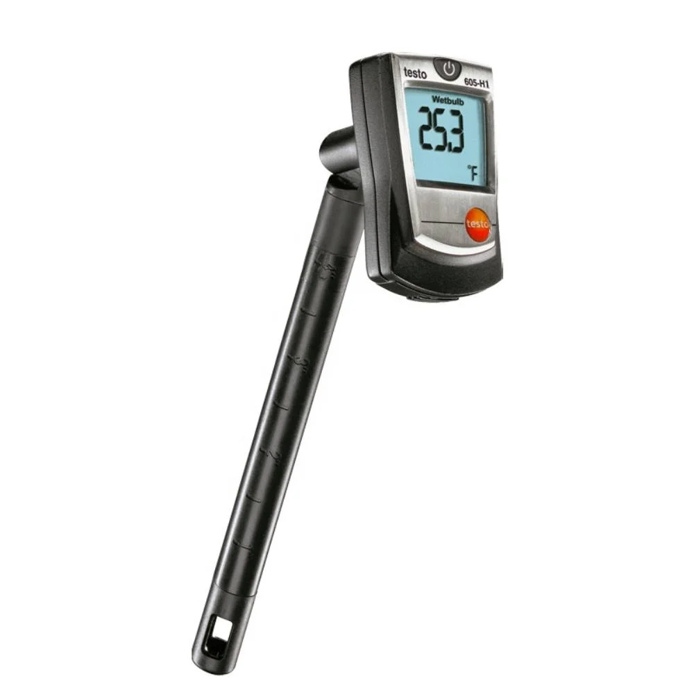 

Brandnew testo Order-Nr. 0560 6053 compact thermohygrometer testo 605-H1 for humidity/air temperature/dew point measuring
