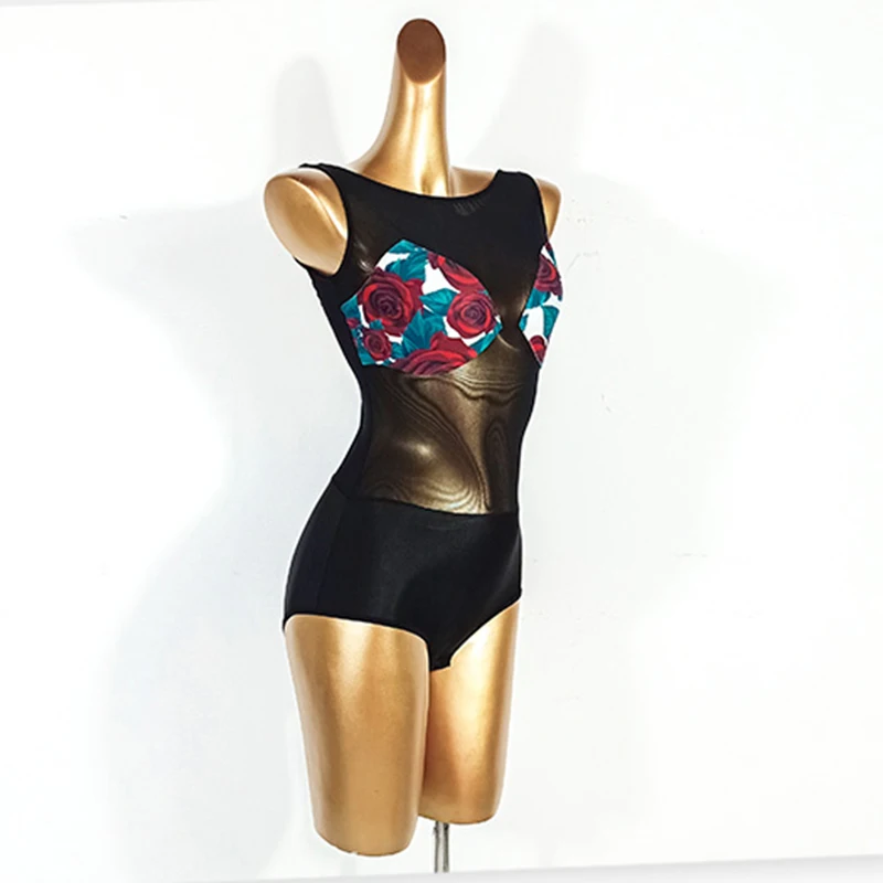 Трико боди для раннего вальса танго джаза современная танцевальная одежда