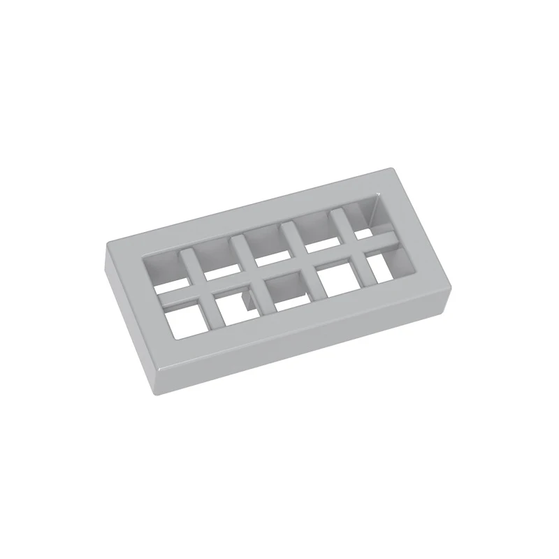 Фото MOC, 10 шт., 2412, 3069, специальный конструктор с решеткой радиатора, 1x2, строительные блоки с сеткой, дом, замок, идея частиц, игрушки, подарки для детей на день рождения №5