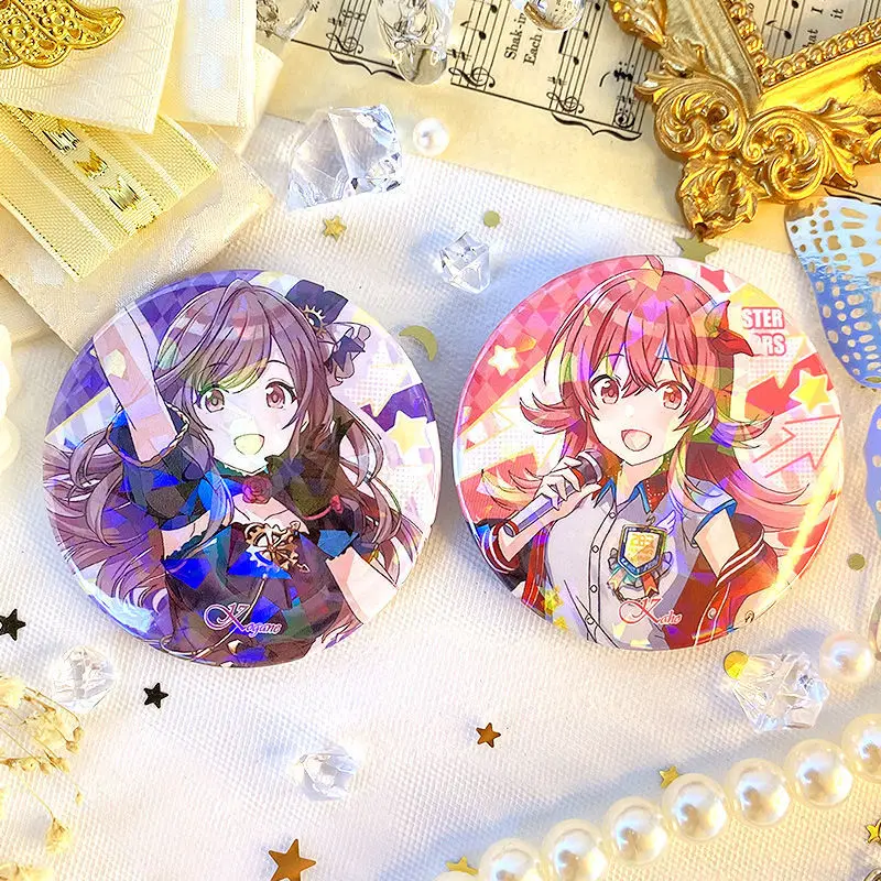 THE IDOLM@STER SHINY COLORS броши для женщин Hachimiya Meguru брошь Shirase Sakuya значки булавки Osaki Amana