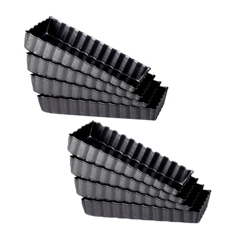 

8 шт., антипригарные конфеты, прямоугольные, со съемным дном