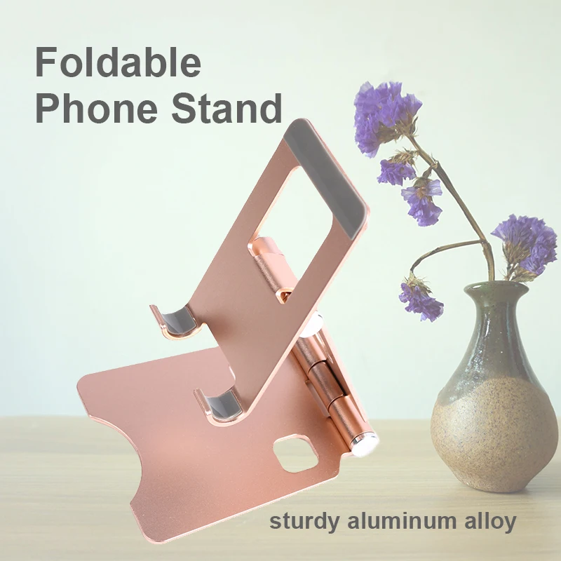 Dual-axis Angle Adjustment Lazy Bracket Aluminum Alloy Phone Holder for Phones Universal Phone Holder for IPhone Huawei Xiaomi