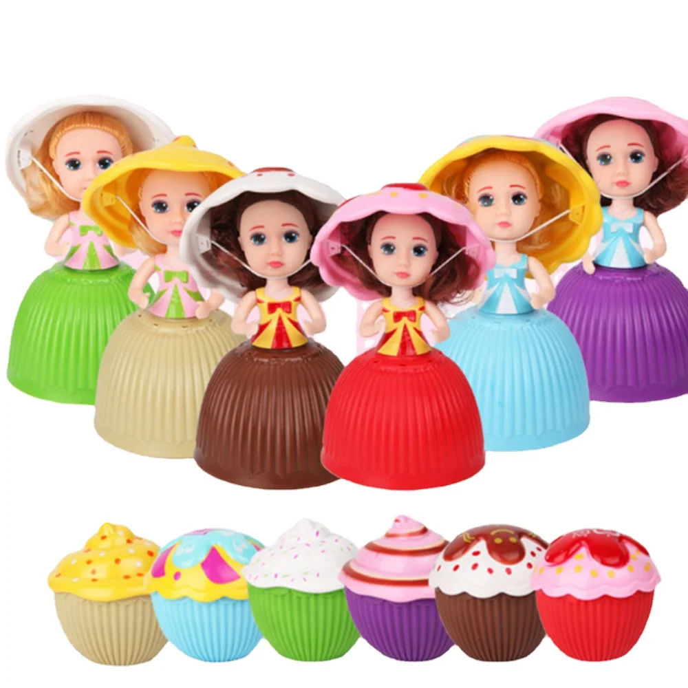 

Kids Toys Lovely Cupcake Princess Mini Cartoon Dolls Transformed Scented Play House Toys for Girls Educational Gift for Children