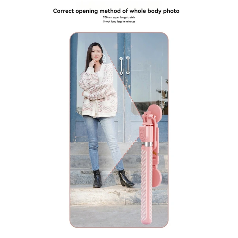Выдвижной штатив для селфи длиной 1 8 м поддержка светодиодного кольца двойная