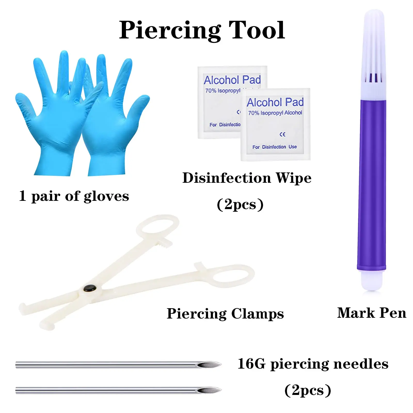 Набор из 10 шт. 20 г шпильки для носа L-образный винт с 16 иглой пирсинга