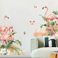 wall sticker flamingo stickers child wallpaper for living room wall decor for girl bedroom room decor wall paper flower
