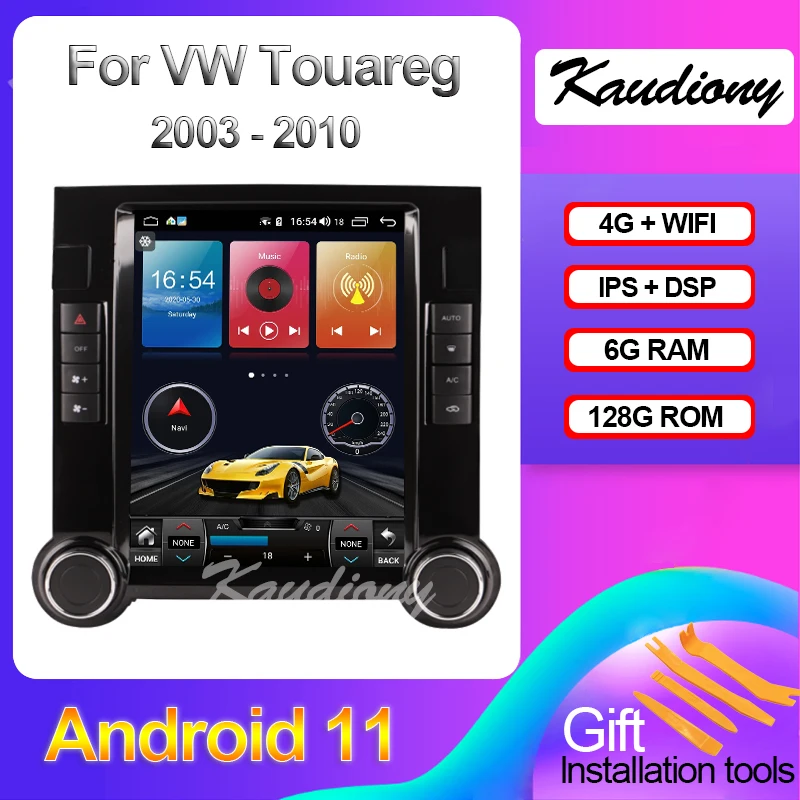 Kaudiony Tesla Style Android 11 для VW Volkswagen Touareg авто радио GPS навигация автомобильный DVD